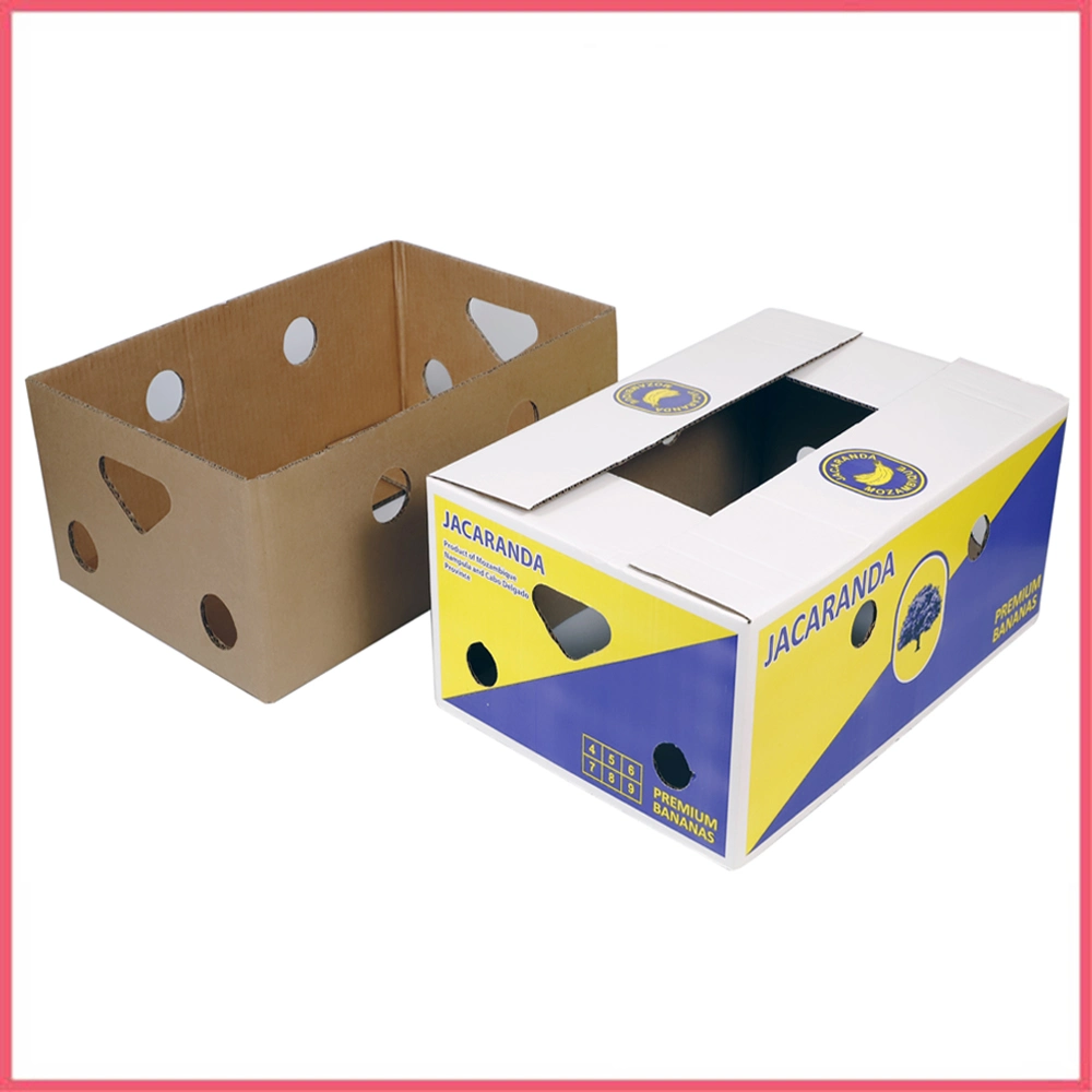 FSC Custom Print Corrugated Cardboard Paper Cherries Citrus Pineapple Pear Orange Apple Lemon Mango Banana Fruit Vegetable Packing Packaging Shipping Carton Box