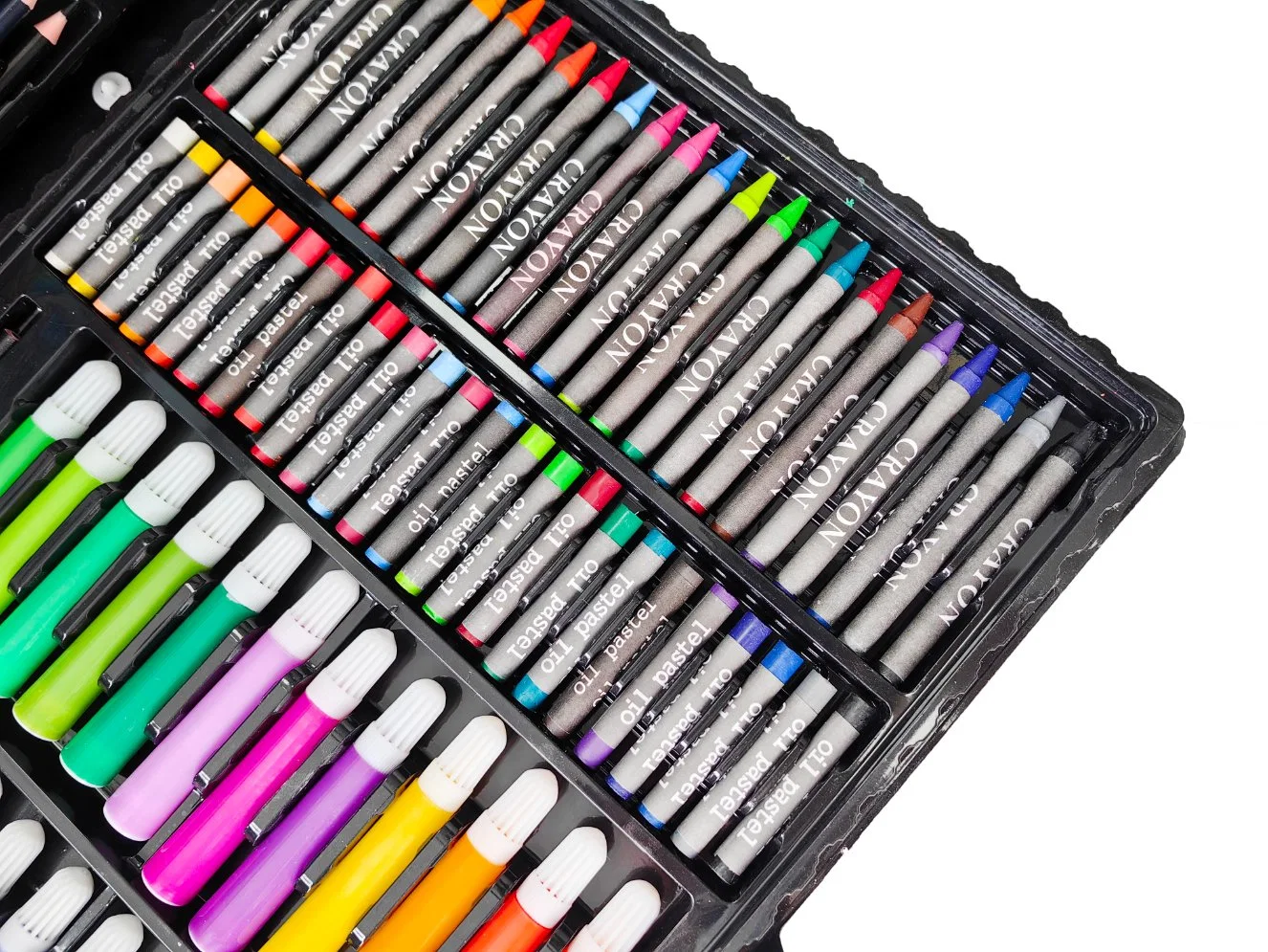 168 PCS Kids Children Color Pencil, Crayon Oil Pastel Painting Drawing Tool Art Supplies Stationery Set