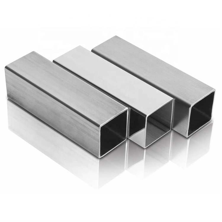 Rectangular AISI SS304 Hollow Seamless Stainless Steel Square Pipes