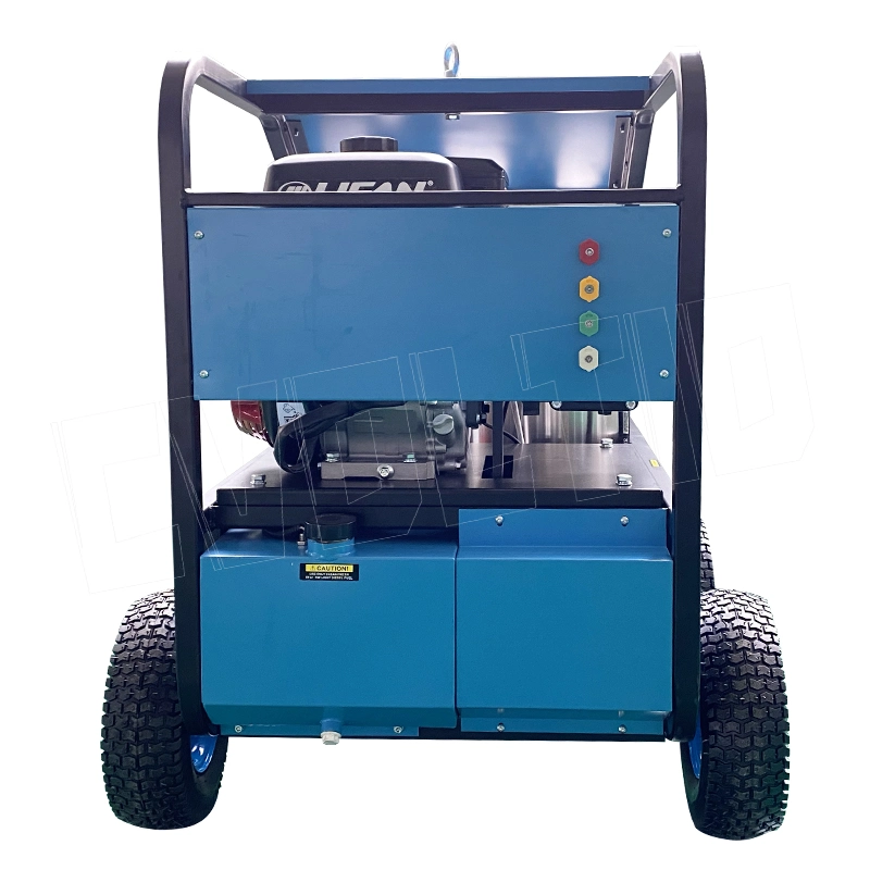 الحد الأقصى للبداية الكهربائية 100 درجة 300 بار 3600psi 15HP بنزين ماء ساخن غاسلة ذات ضغط مرتفع