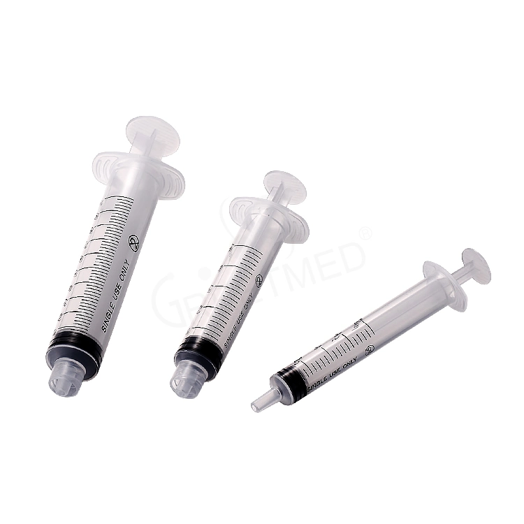 De plástico desechable médica 1ml 3ml 5ml 10ml 20ml 50ml Luer Lock jeringa con aguja para uso hospitalario