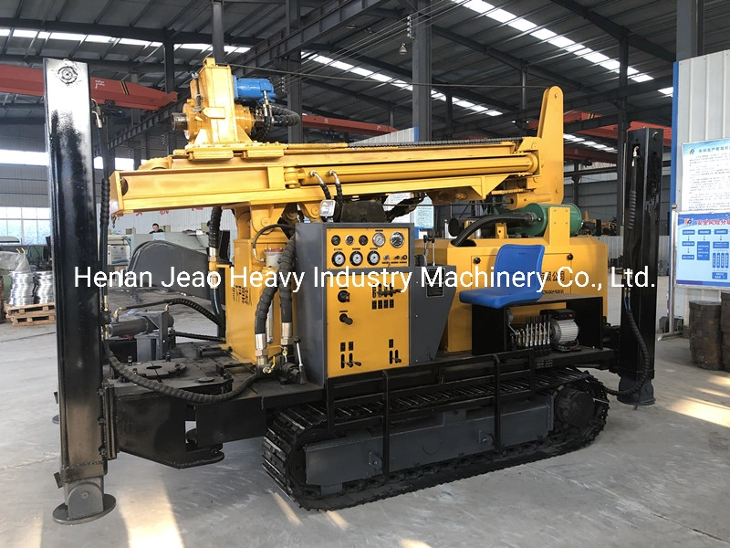 450m Depth Crawler Hydraulic Pneumatic DTH Water Drilling Rig