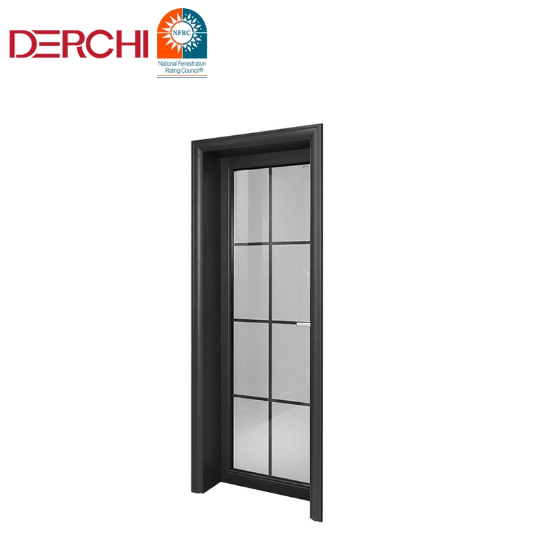 Elegante impermeable Puerta de Cemento Individual aluminio Swing Room Color de la puerta Puede ser puerta de giro comercial personalizada
