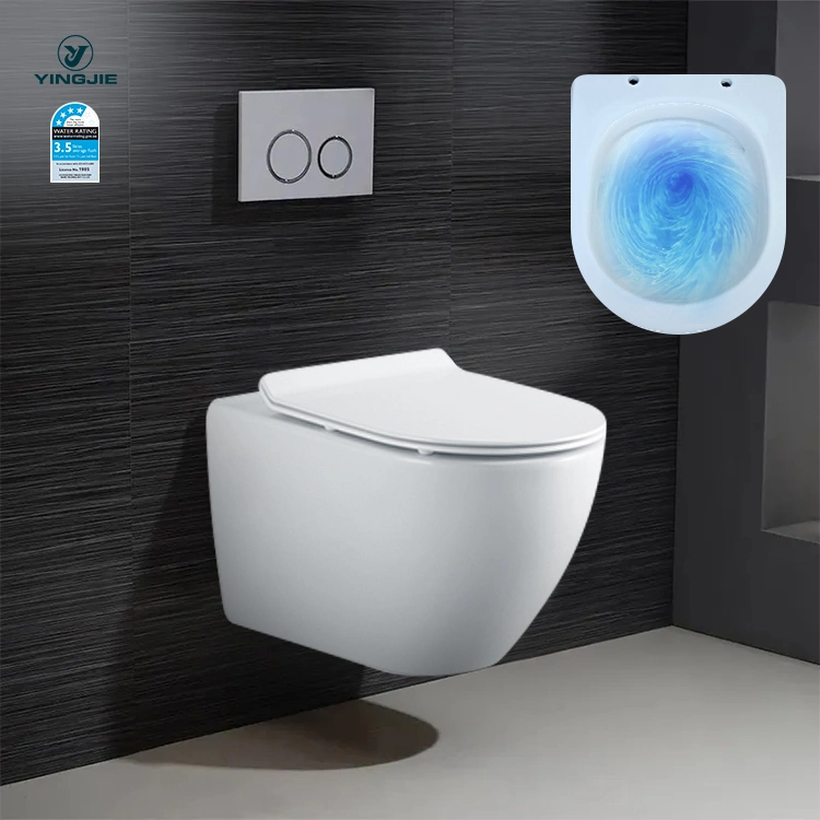 Chaozhou louças sanitárias banheiro marca d'água vaso sanitário de cerâmica parede inteligente banheiro pendurado na parede para banheiro