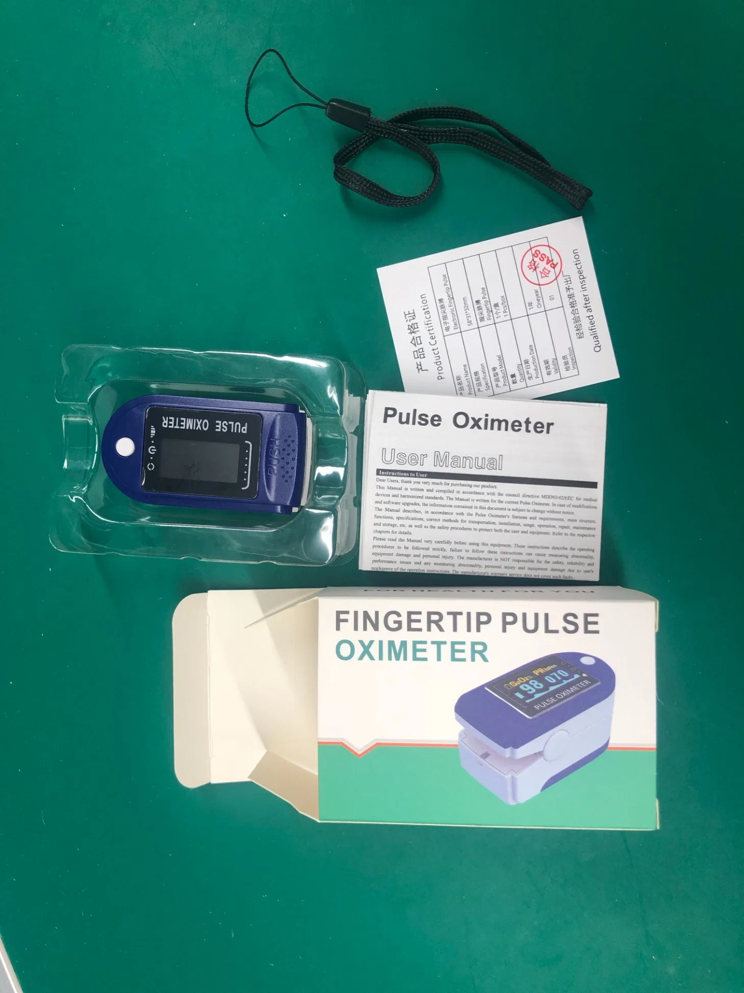 Nice Quality Colorful OLED Digital Medical Fingertip Pulse Oximeter Hot Sale Products