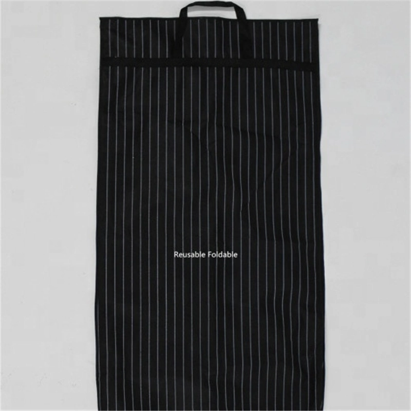 Non Woven Garment Bag Handle Folded PVC Suit Cover Dance Dress Bag