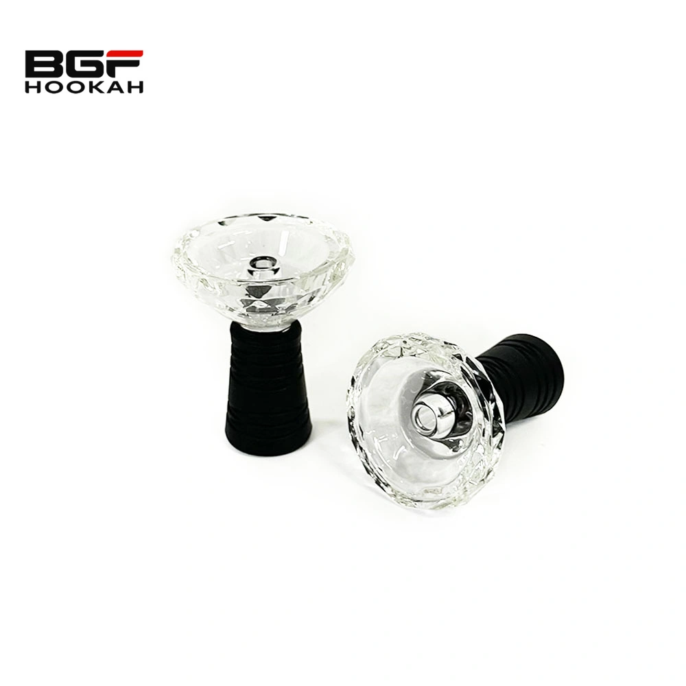 High quality/High cost performance Black Silicone Glass Hookah Bowl Shisha Smoking Hookah Accessories