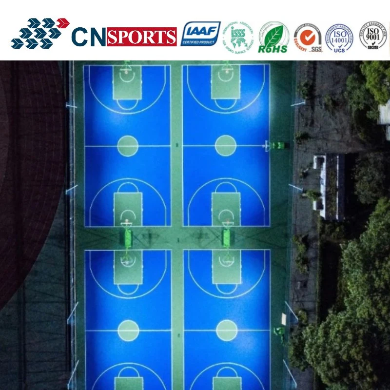 La Pintura de poliuretano autonivelante Silicon revestimiento de PU Suelos deportivos de baloncesto/voleibol/Badminton Corte palabra