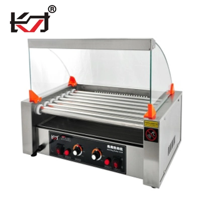 HD-7 Electric Shop Use Catering Equipment Sausage Making Machine Snack Machine Stainless Steel Countertop Grill Sausage Maker Ho Dog Roller Machine