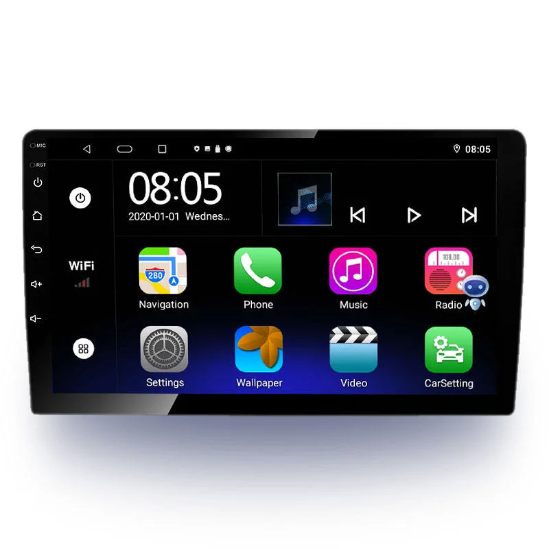 10.1 pouces écran double DIN Android 10.0 Système Multimédia pour Toyota Hilux 2015 2020 DSP Naxigation GPS lecteur de DVD audio de voiture