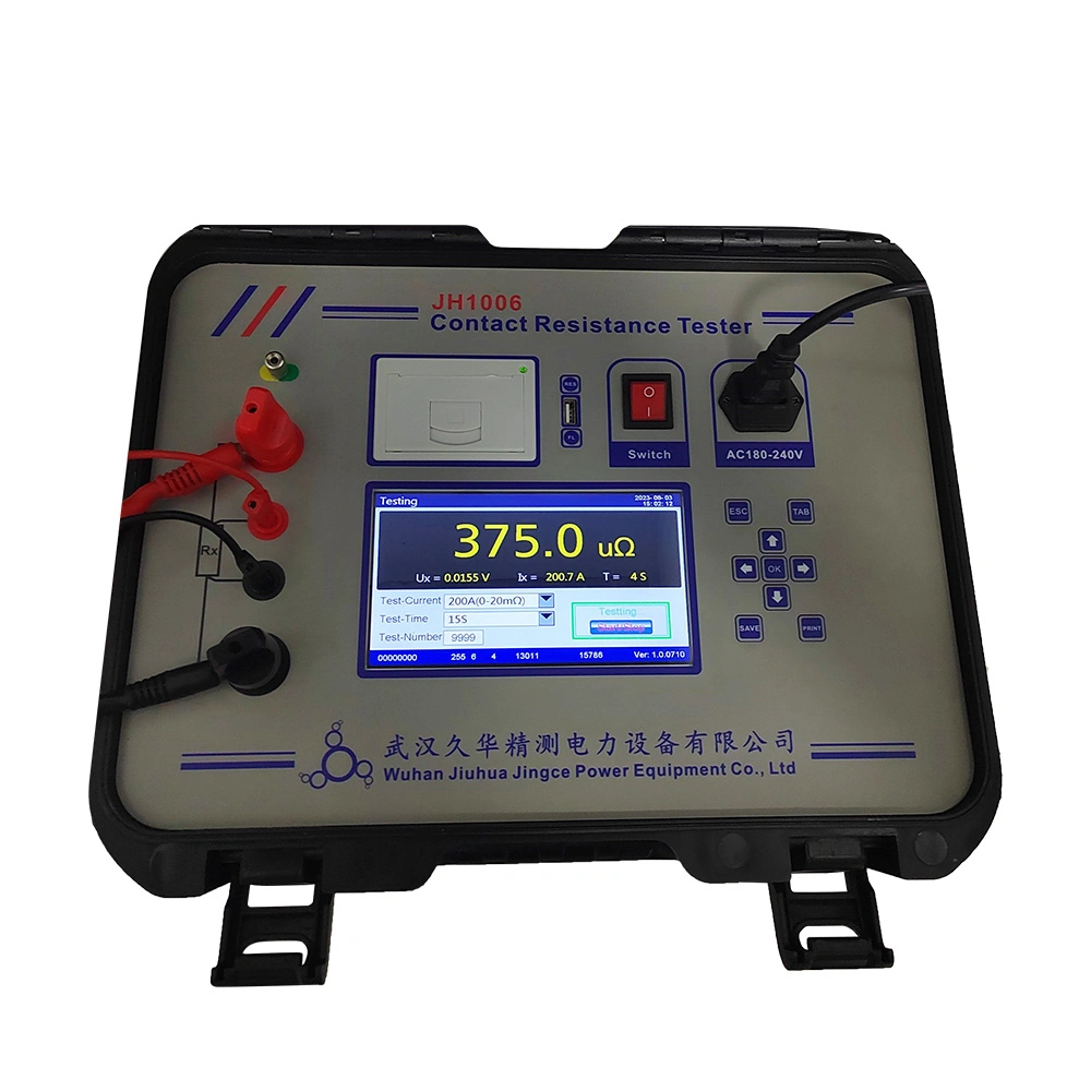 Jh1006A Vente Chaude Instruments Électriques Testeur de Résistance de Boucle de Contact Micro Ohm Mètre