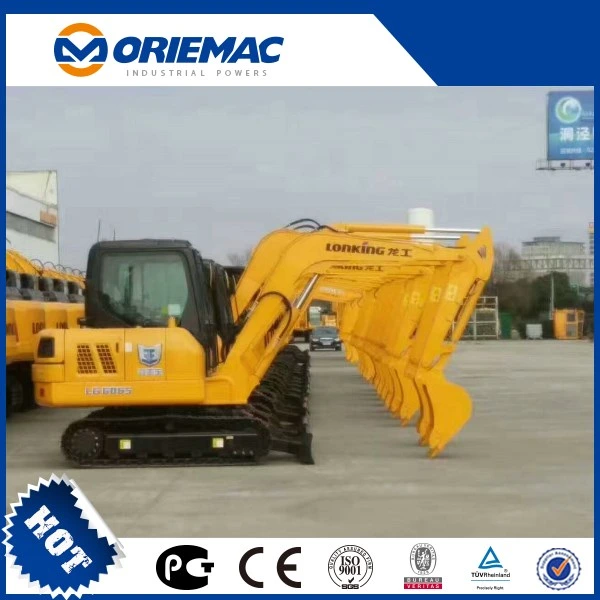 Lonking Construction Machinery 6ton Hydraulic Mini Crawler Excavator Cdm6065