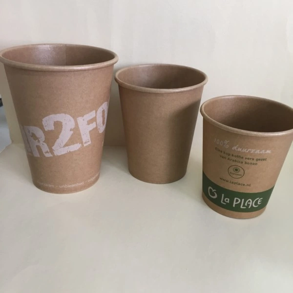 Vasos de papel cartón Biodegradable tazas// de la Copa de papel impreso 12 Oz.