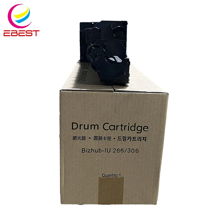 Ebest compatible con Konica Minolta Iu-266 Iu266 cartucho de tambor bizhub 266 306 Unidad de tambor de impresora de copiadora Aurora Ad268 308