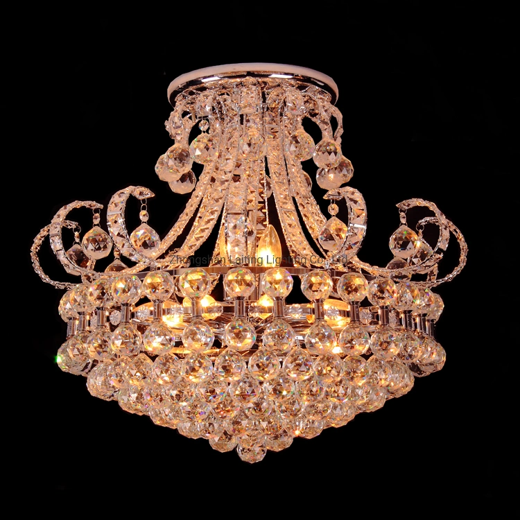 Muslim Design Small Candle Chandelier Crystal Lamp for Living Room Lighting