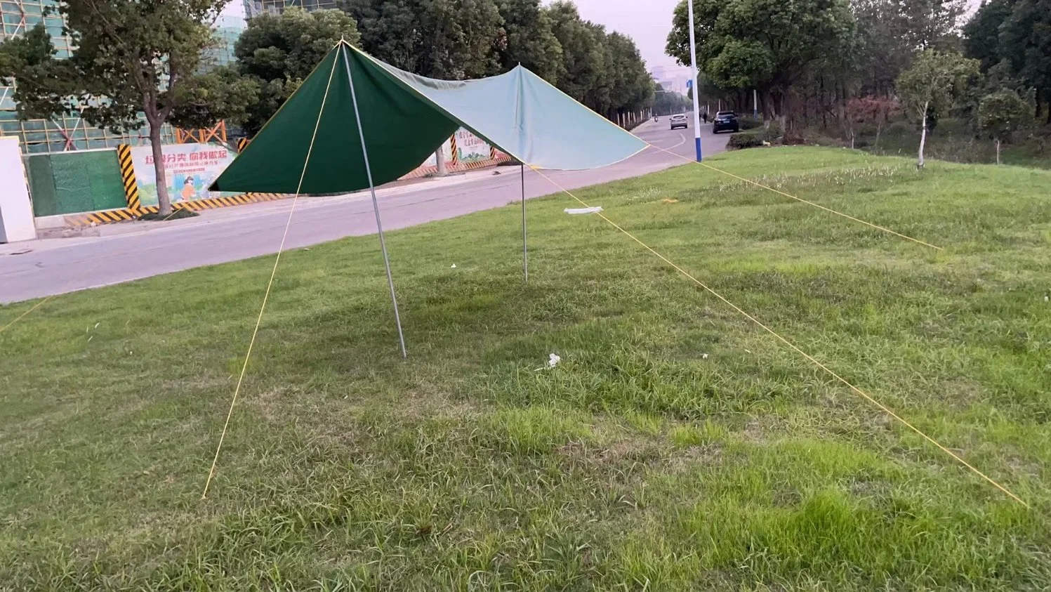 Venda por grosso de fábrica a marquise de plástico prateado ultraleve Camping Pergola Camping tenda