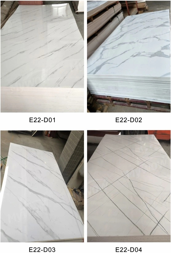 1220X2440mm Wholesale/Supplier Price PVC Marble Sheet UV Coating Wall Panel Sheet