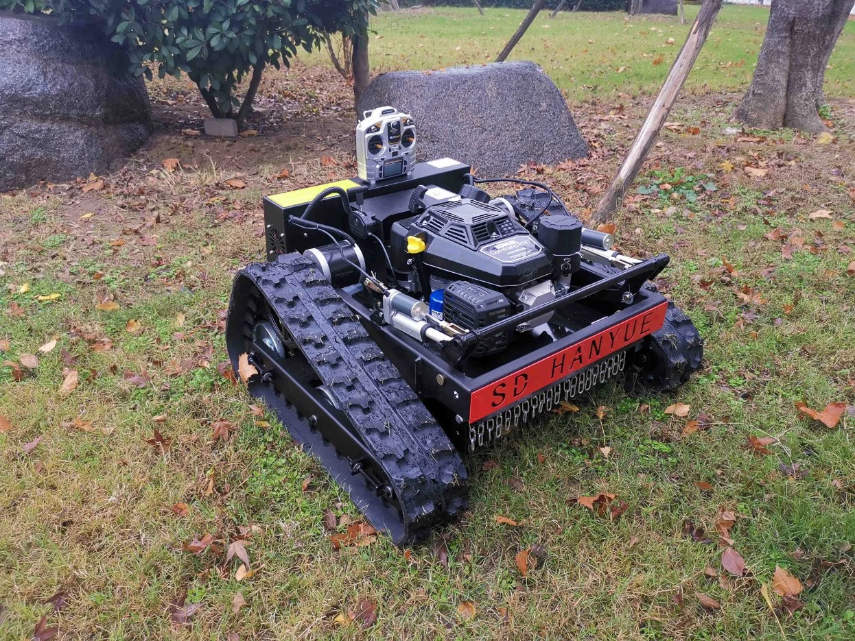 Commande à distance à chenilles de tondeuse à gazon Machine de découpe de l'herbe jardin