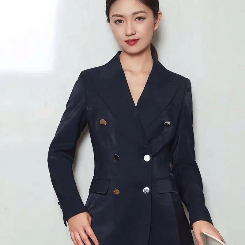 Customized Wool Ladies Church Suits Mtm Women Lady Jacket Latest Fashion Suit