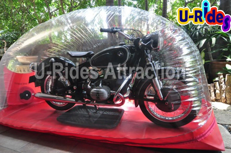 Wholesale/Supplier inflatable garage ultimate bike shield folding bubble transparent PVC inflatable motorcycle tent cover