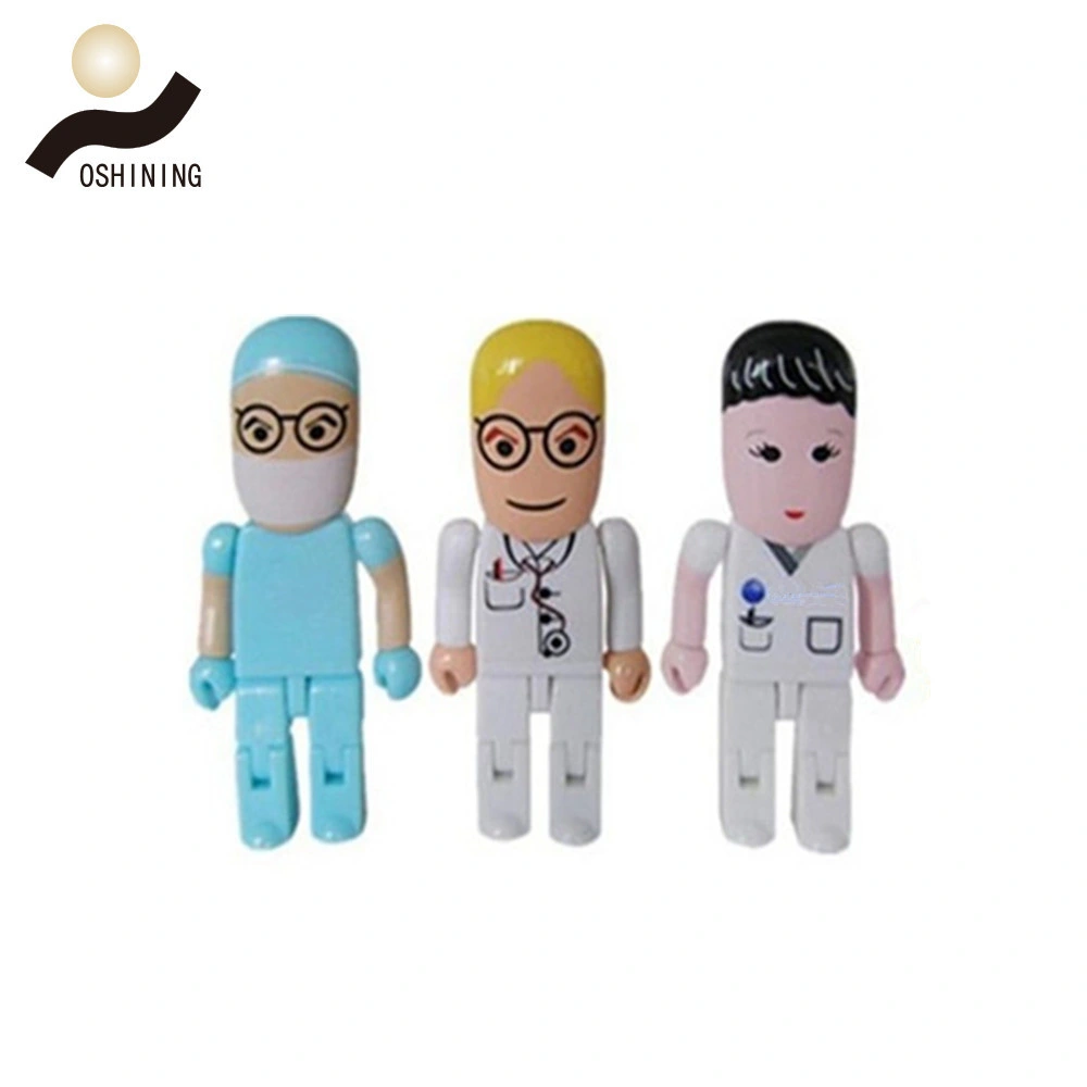 Doctor & Nurse USB Flash Drive DIY Human Shape Gift Pendrive