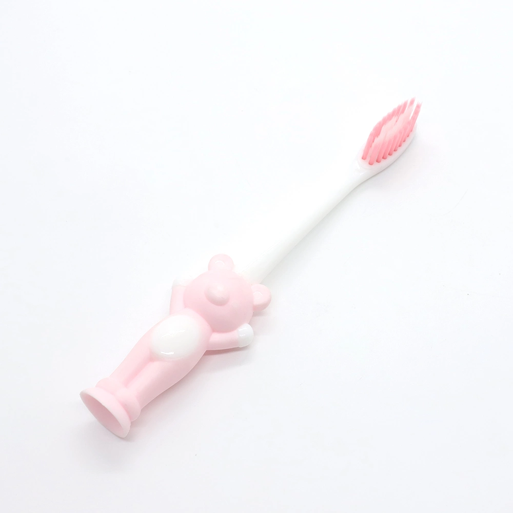 Brosse à dents enfants colorés de haute qualité avec aspiration brosse à dents de bande dessinée OEM