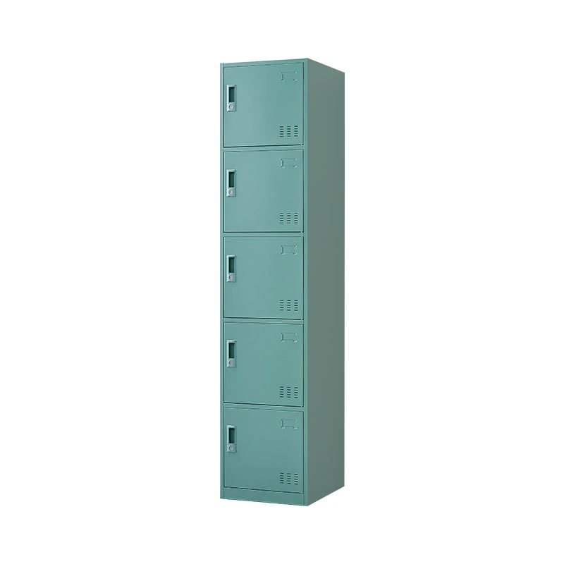 Two Tier Steel 2 Door Cabinet with Double Lock Padlock & Keylock