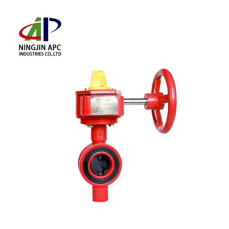 FM UL Approval Fire Fighting Wafer End Butterfly with Tamper Switch