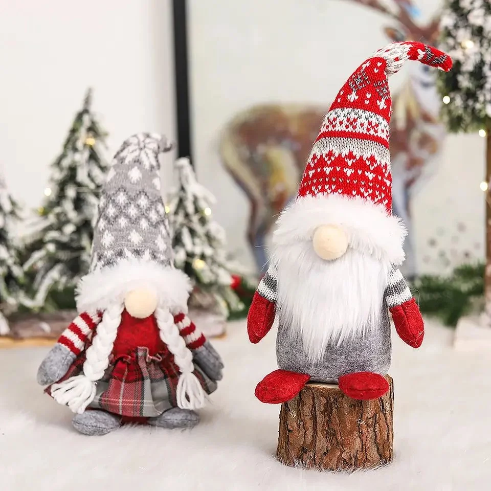 Weihnachtsschmuck Weihnachten Gnome Plüsch Navidad Dekoration