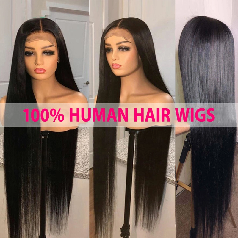 HD Transparent Lace Wigs 13X4lace Front Human Hair Wig Remy Brazilian Straight Lace Frontal Wig