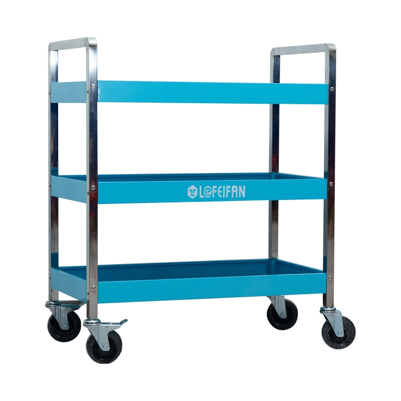 New Design Wholesale/Supplier Price Mobile Cabinet Trolley 3 Tier Rolling Workshop Tool Storage