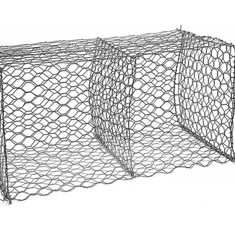 Tejido galvanizado Gabion Box /PVC Gabion Box muros de contención