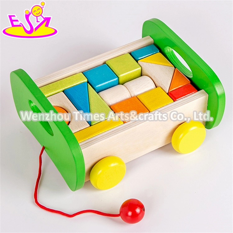 New Design Best Preschool Construct Wooden Blocks Toys for Kids W13c034