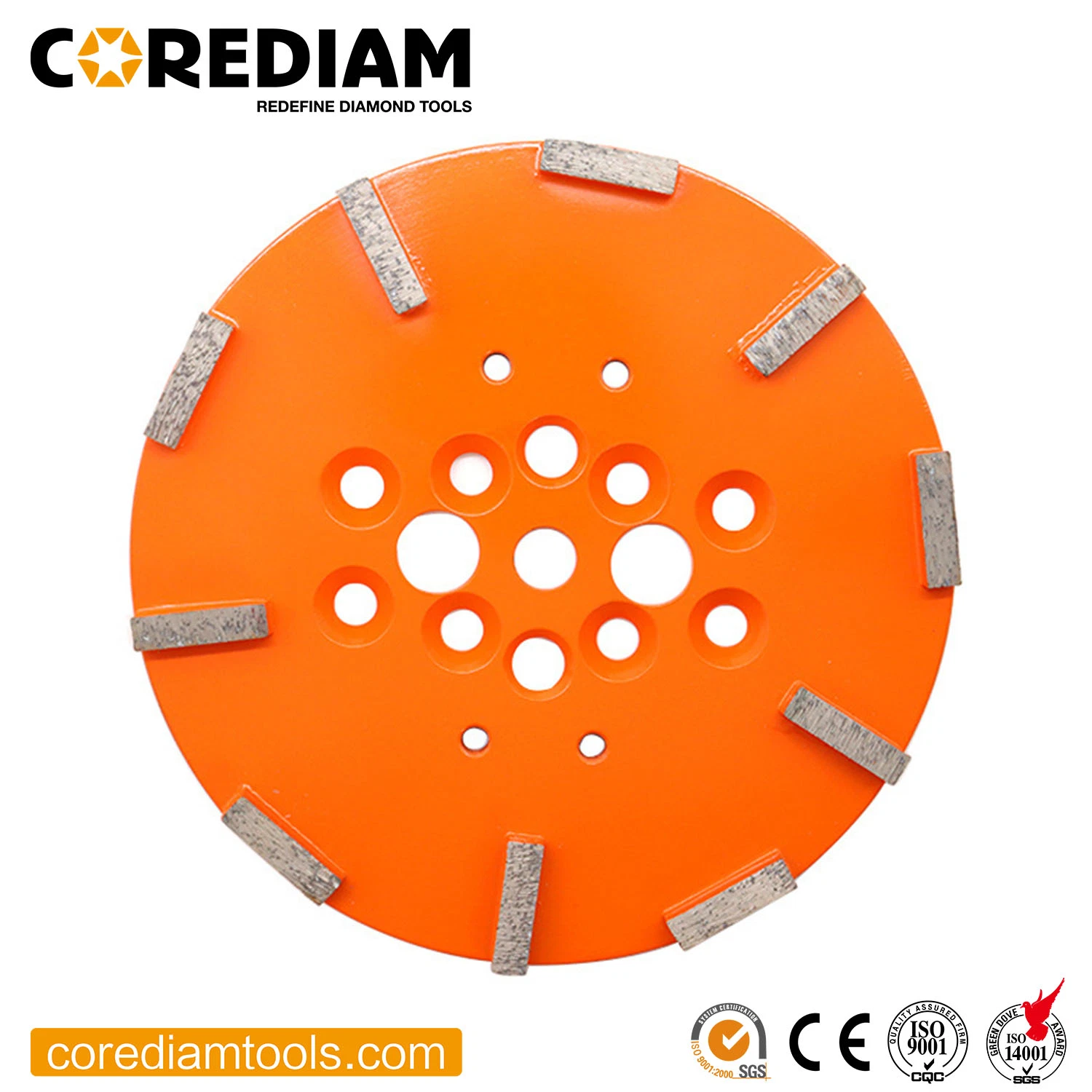 250mm Floor Grinding Wheel for Different Hardness of Concrete/Grinding Plate/Diamond Tools