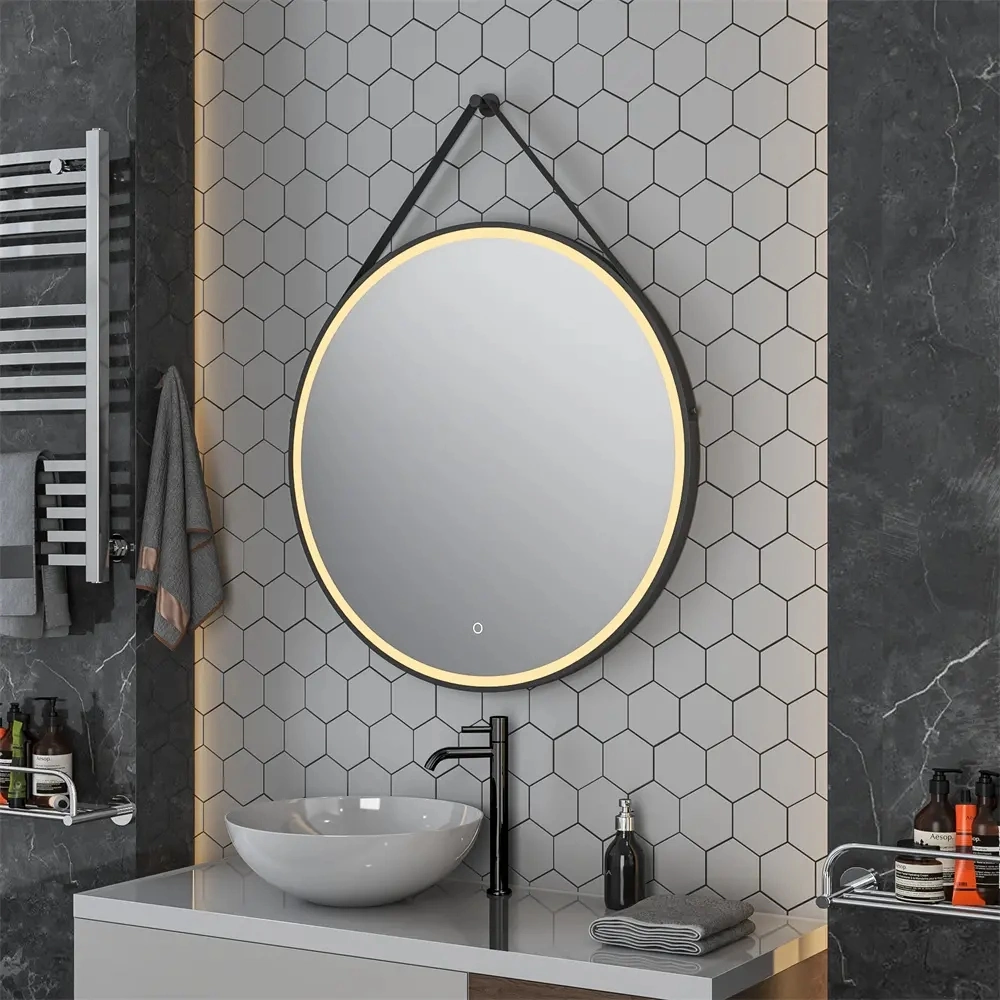 Hotel Baño LED iluminado Smart Anti-niebla espejo caliente Venta Diseño Al por mayor espejo de tocador de maquillaje de fabricantes de baño LED