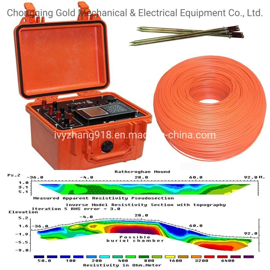 Wdds-2c Medidor de Resistividad Geofísica Sondeo Eléctrico Vertical Equipo Geofísico Precio para Detector de Agua Subterránea Equipo de Resistividad Geo