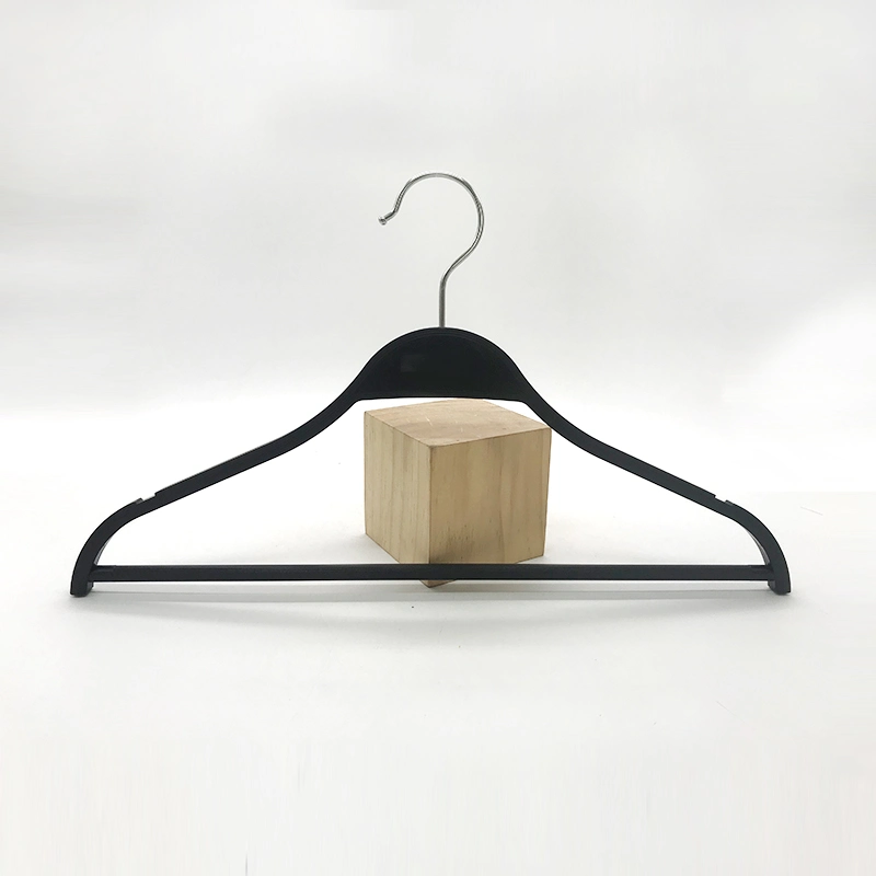 Plastic Adult Garment Coat Hanger for Hanging Suit and Jacket with Metal Hook and Bar