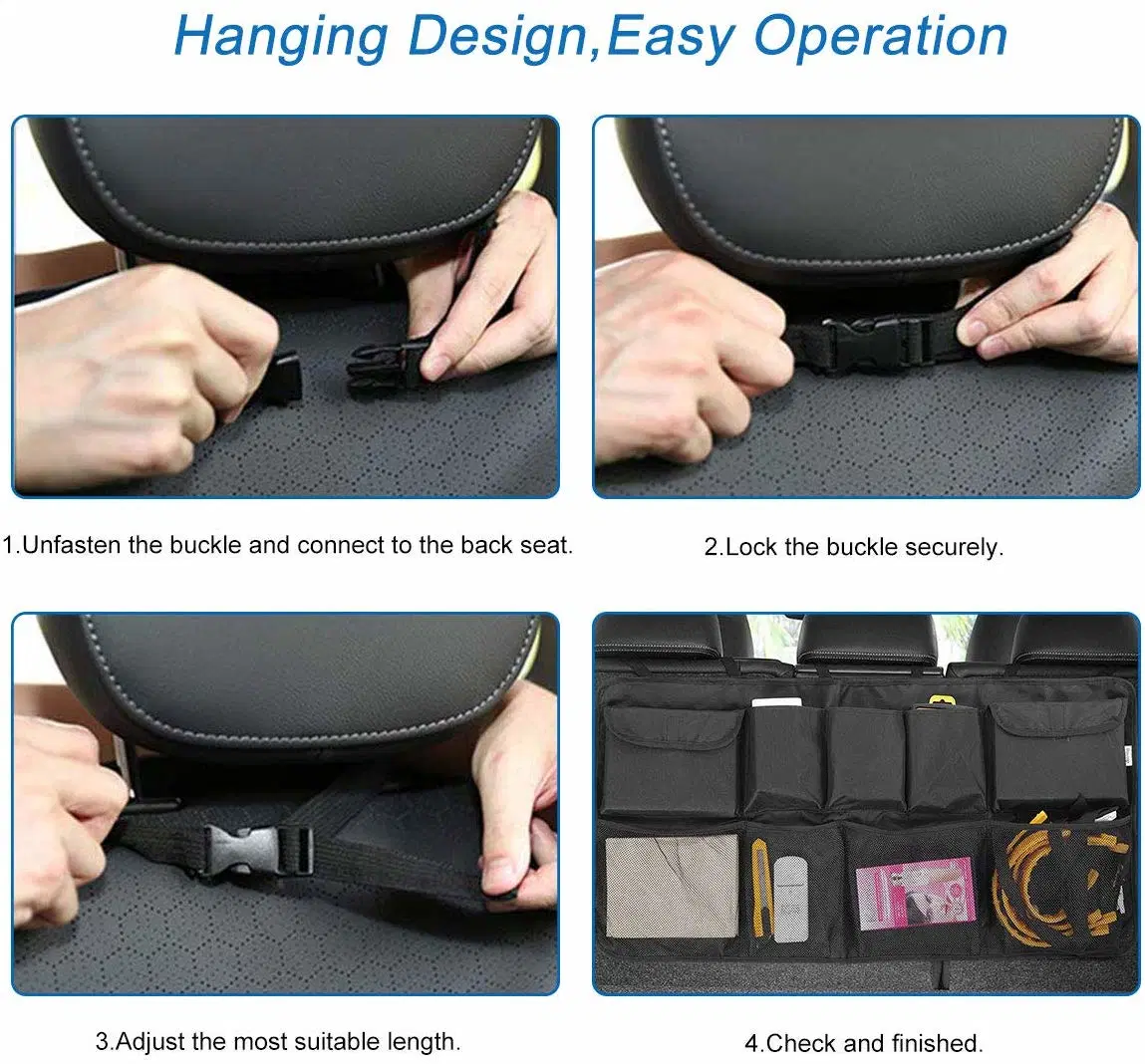 Car Cargo Trunk Storage Organizer Bag for Truck, SUV, Van with Adjustable Straps Wyz13107