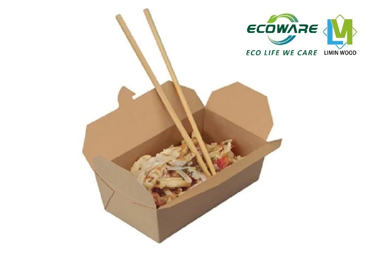 Wholesale Custom Recycle Folding Food Grade Takeaway Kraft Carton Gift Paper Packaging Bag Box