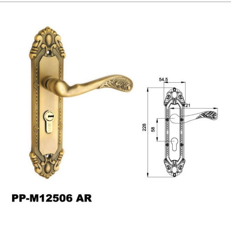 New Door Lock Handle Zinc Alloy Bathroom Door Handle