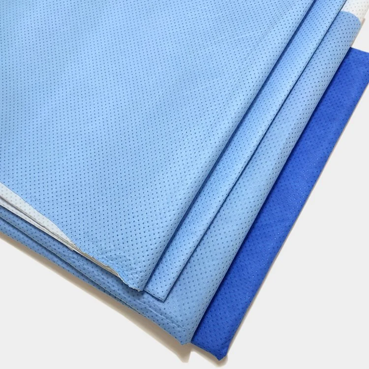 Película PE estratificados Smpe Hidrofílico Nonwoven Fabric para capa cirúrgica descartáveis