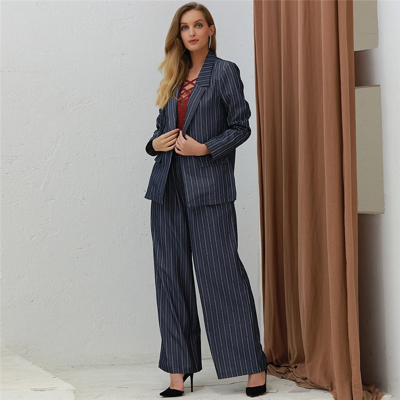 Las mujeres profesionales trajes formales Slim Fit mujer trajes de negocios de dos piezas Blazer