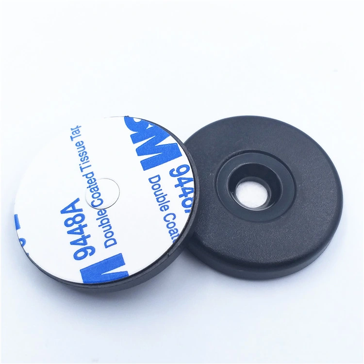 Durable ABS on Metal UHF RFID Tag Security RFID Patrol NFC Disc Tags RFID Patrol Tags with Qr Code Serial Number Print
