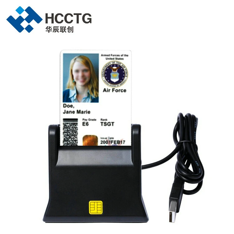 USB2.0 ISO7816 ID/IC EMV Bank Card Smart Card Reader with PC/Sc Ccid Protocol Insertion (DCR31)
