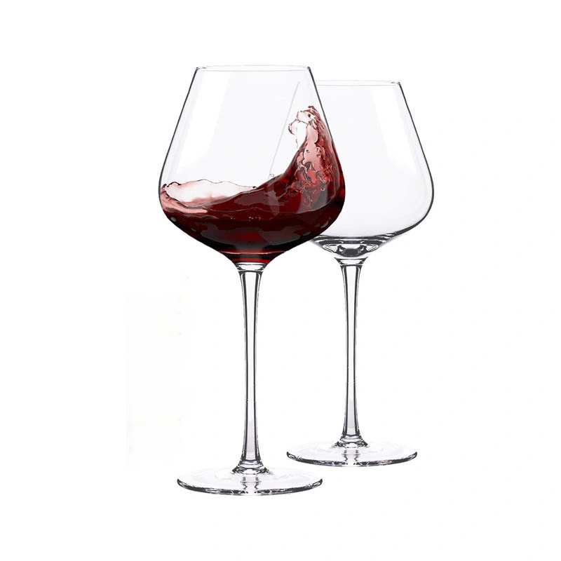 Luxury Long Stem Transparent Luxury Custom Modern Style Lead-Free Crystal Unique Red Wine Glass