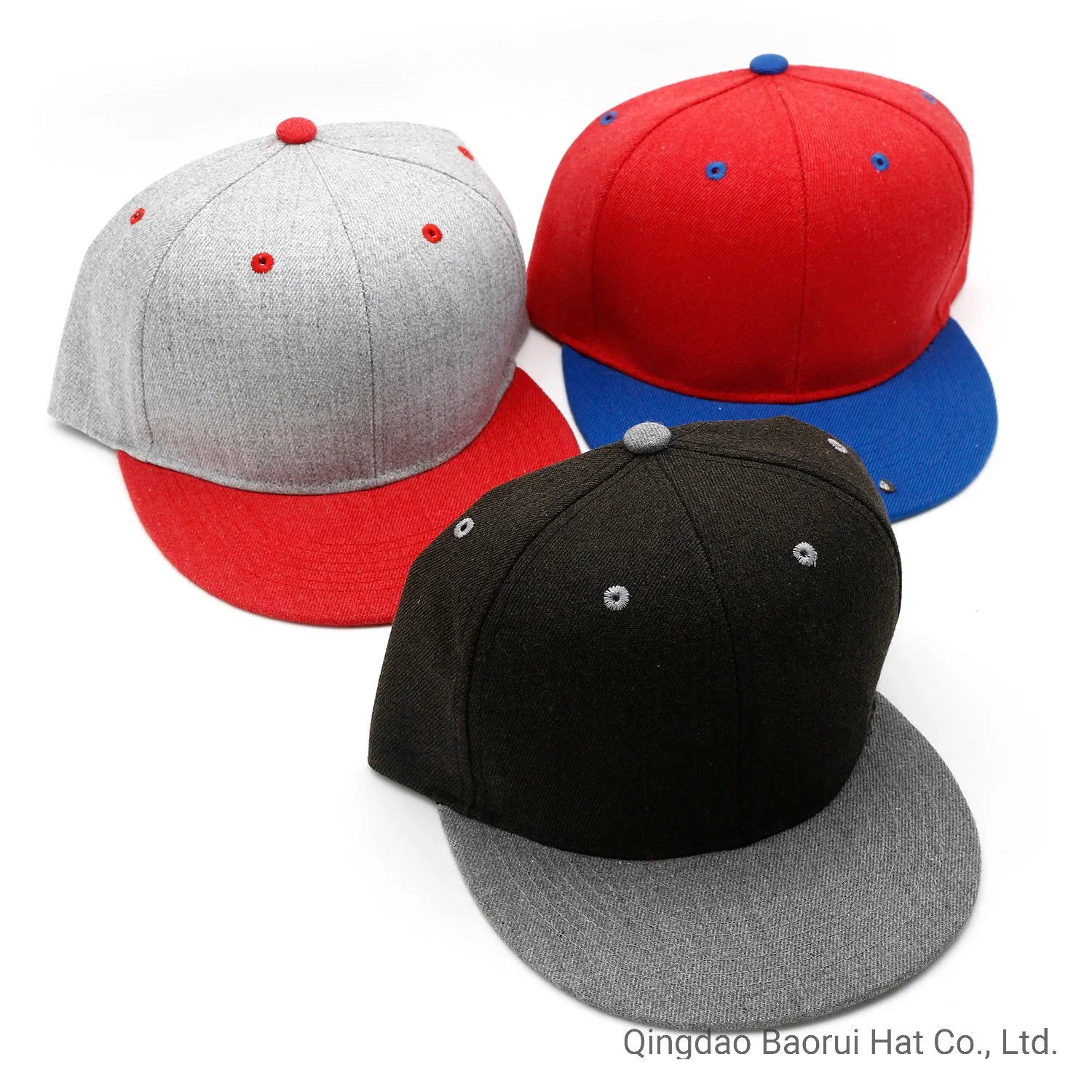 Fashion 6 Panel 100% acrylic Blank Snapback Caps