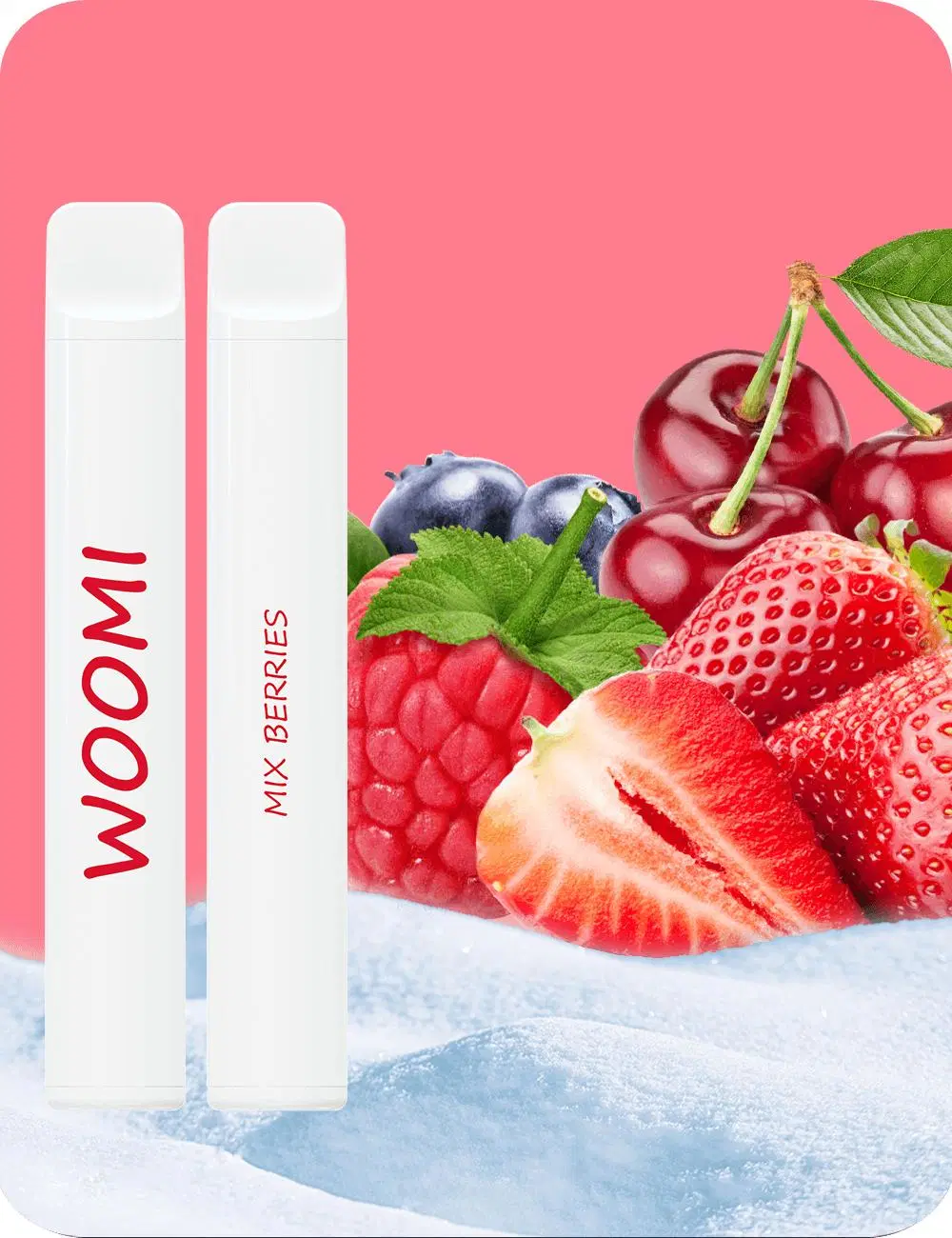 Woomi E Cig blanca nieve 600 inhalaciones mejores sabores Blue Razz 2% de limonada desechables de nicotina Vape