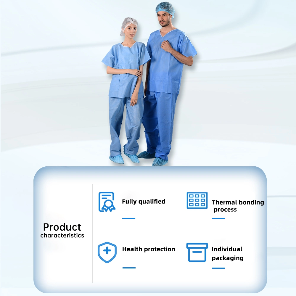 Hot 2021 Sell Hygienic Patient Gown/Scrub Suits Medical Consumable Hospital Uniform