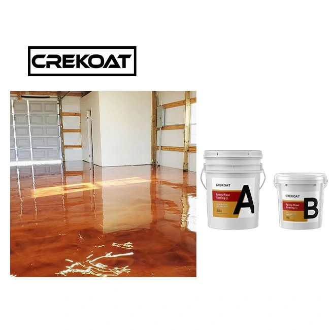 100% Solids Poly Epoxy Resin Metallic Epoxy Floor Coating System Clear Resin