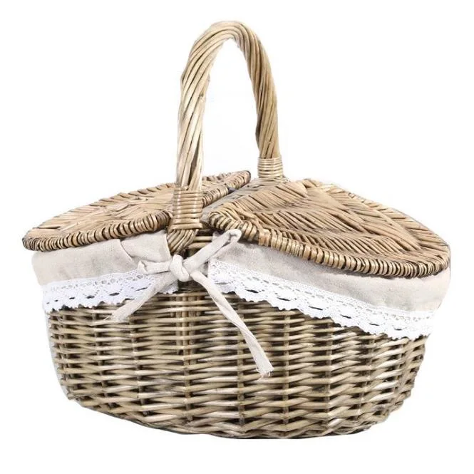 Cute Picnic Basket Toy for Kids Gift Storage Basket